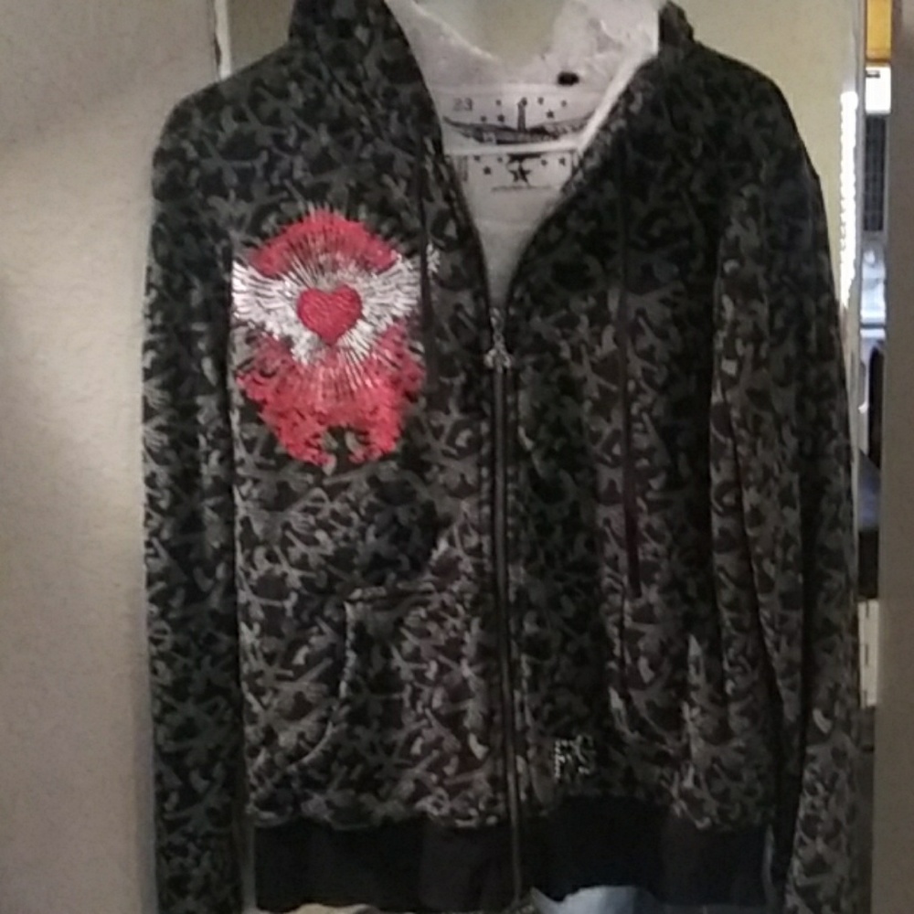 Rock and roll cowgirl hooded jacket